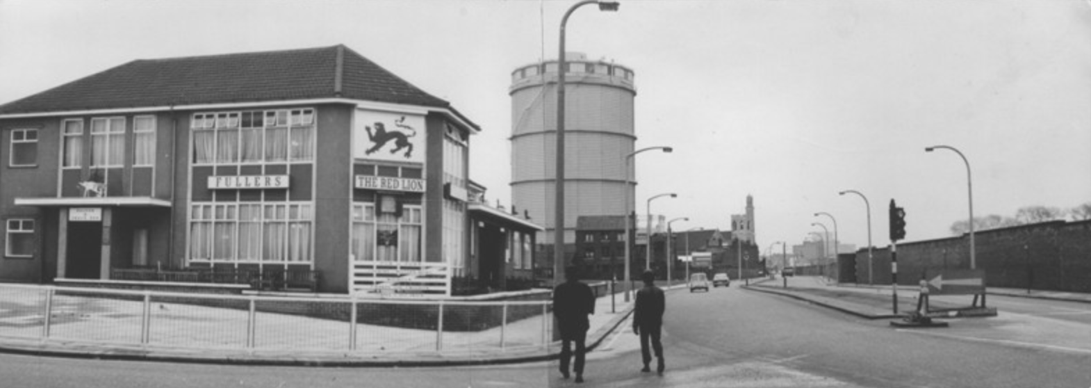 1970S red lion pub cleared for mcd in 1990s