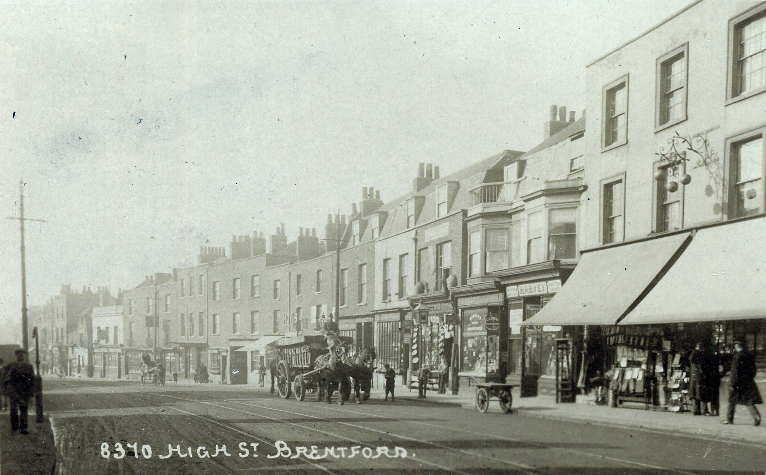 late 1800s high ground shops firestation and ferry lane are out of sight on the left of the image by permission howard webb collection