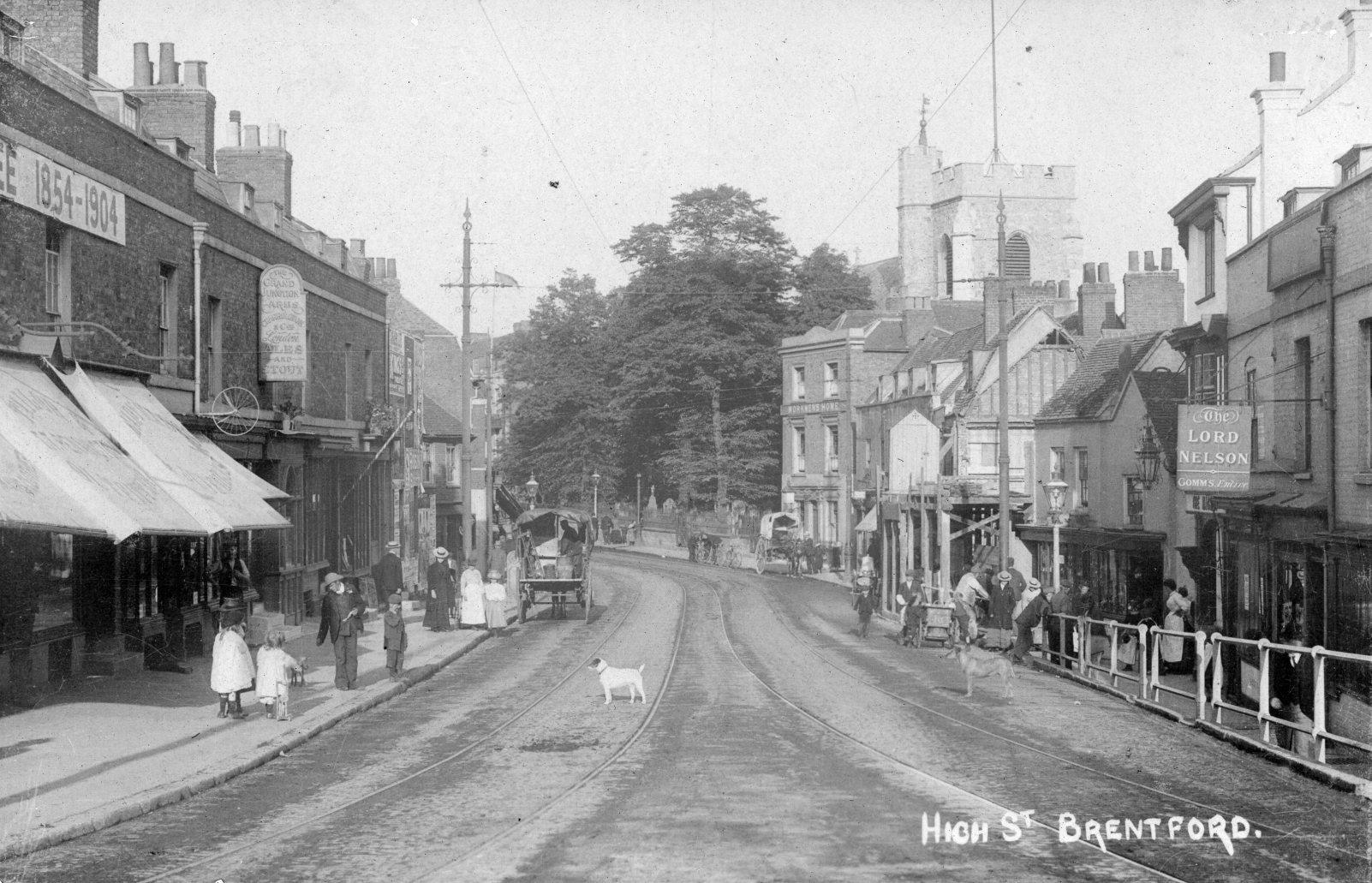 1904 brentford bridge a wakefields postcard from howard webb collection